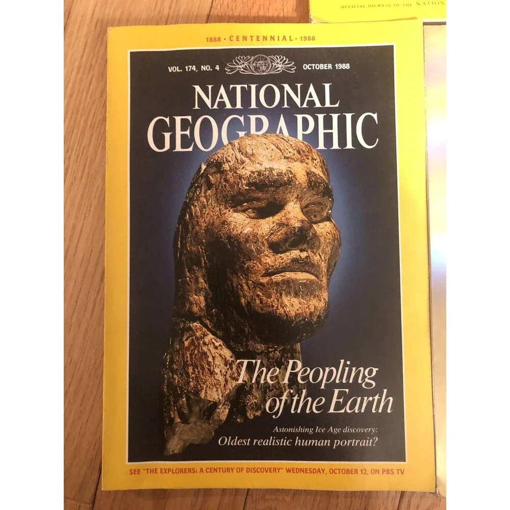 Vintage‎ 1988 National Geographic Magazine Lot of 3 Issues Oct-Nov-Dec Rare